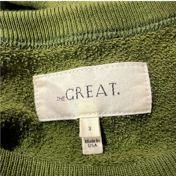 🤩 “THE GREAT” SIZE 3 GREEN SWEATSHIRT W/ EMBROIDERED ❤️’s! 🌟 - Picture 7 of 16